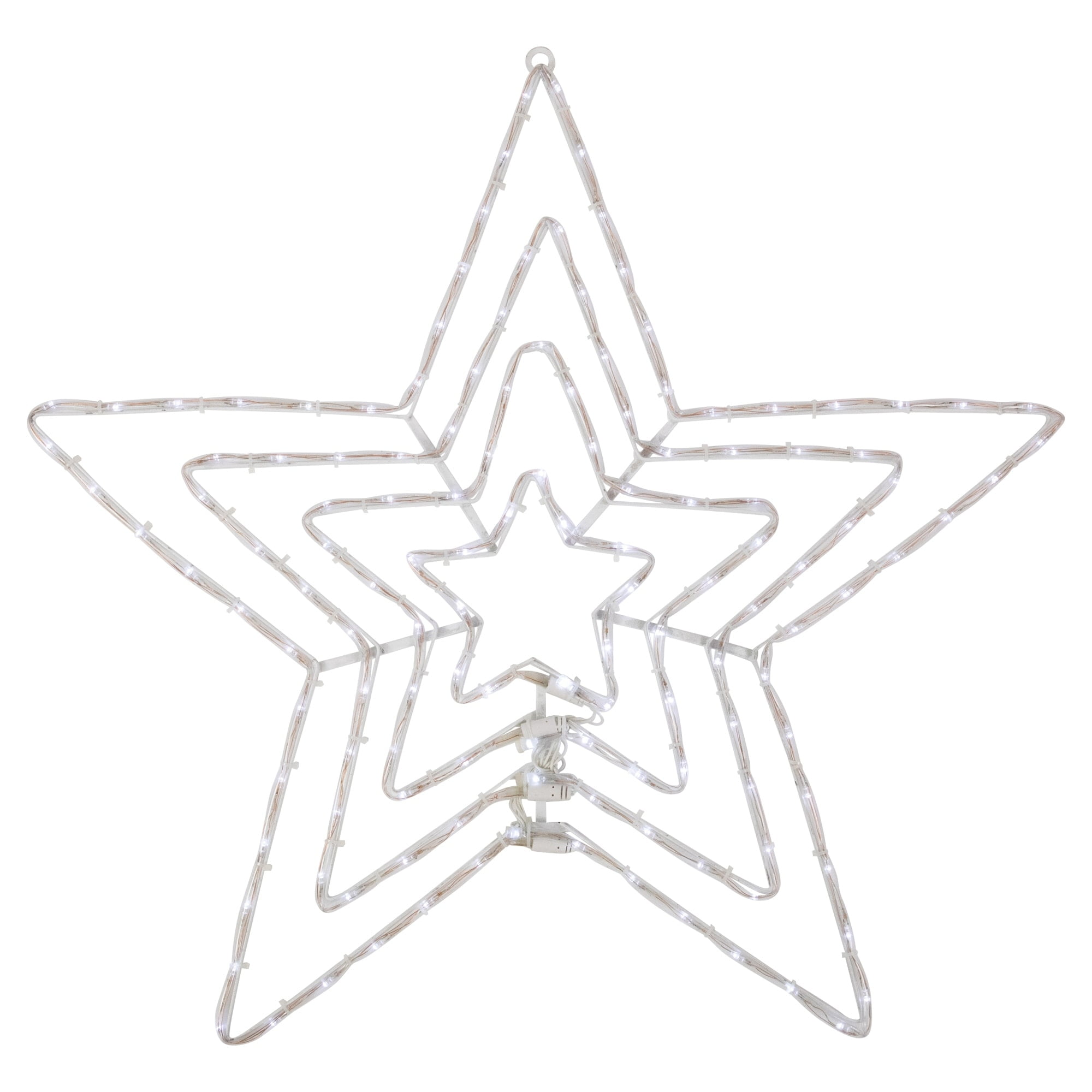 Northlight 24" LED Lighted Layered Stars 8 Function Christmas Window Silhouette