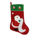 thumbnail image 1 of Northlight 24" Large Red Santa Claus Velveteen Christmas Stocking with Present Cuff, 1 of 1