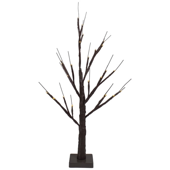 Northlight 24" Lighted Brown Twig Artificial Christmas Tree - Warm White LED Lights