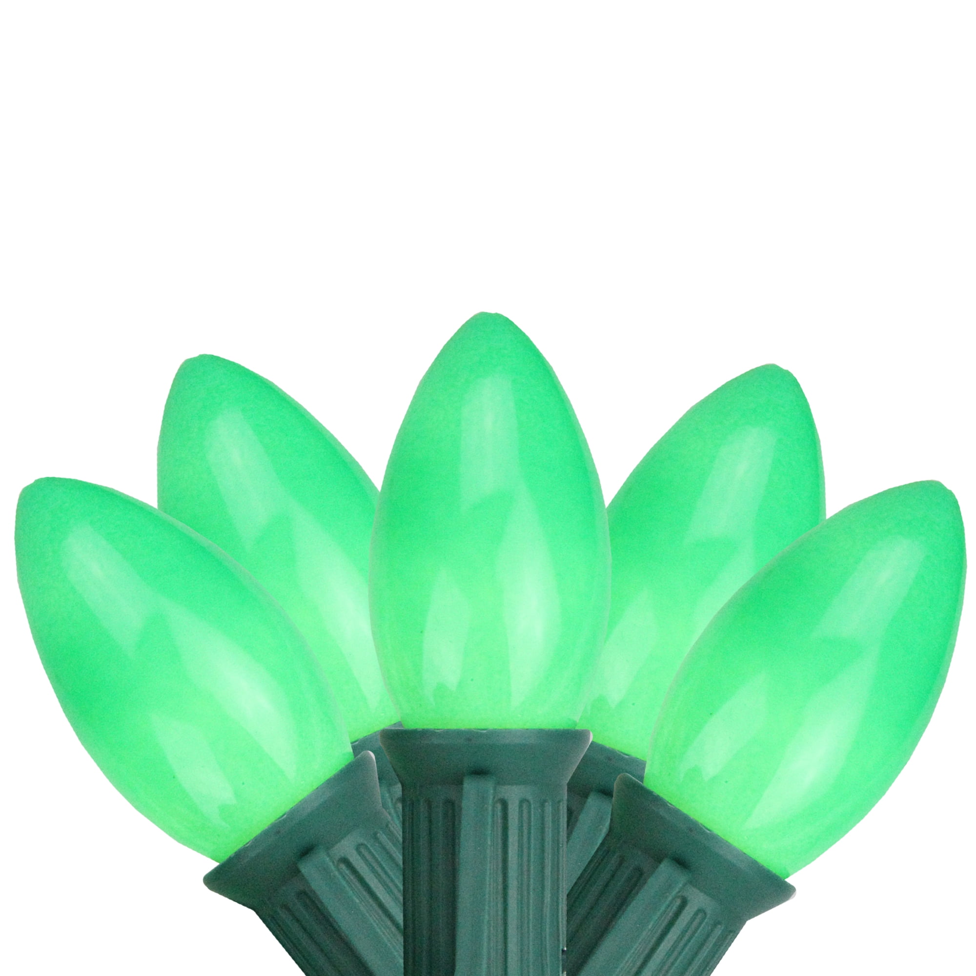 Northlight 24' Opaque Green C9 St Patrick's Day Light Set - Green Wire, 25 ct.