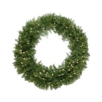 Northlight 24" Prelit LED Lights Northern Pine Artificial Christmas Wreath - Clear Lights