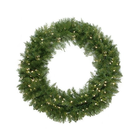 Northlight 24" Prelit LED Lights Northern Pine Artificial Christmas Wreath - Clear Lights