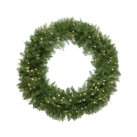 Northlight 24" Prelit LED Lights Northern Pine Artificial Christmas Wreath - Clear Lights