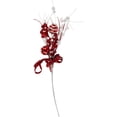 thumbnail image 1 of Northlight 24" Red and White Pearls and Swirls Christmas Spray, 1 of 4
