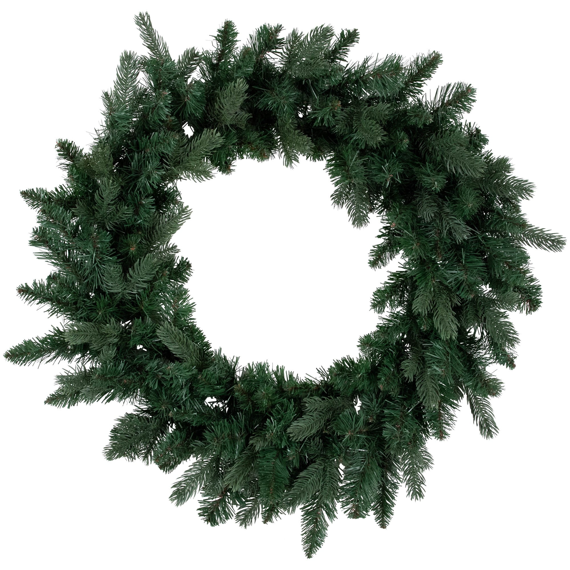 Lush Eden Pine 26" Artificial Christmas Wreath with Ribbon Accents