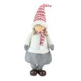 thumbnail image 1 of 24" White and Gray Young Girl Gnome Christmas Tabletop Decor, 1 of 3