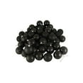 thumbnail image 1 of Northlight 24ct Jet Black Shatterproof 4-Finish Christmas Ball Ornaments 2.5" (60mm), 1 of 2