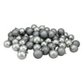 thumbnail image 1 of Northlight 24ct Shatterproof 4-Finish Christmas Ball Ornament Set 2.5" - Gray, 1 of 4