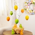 thumbnail image 1 of Pack of 24 Spring Easter Egg and Bunny Ornaments - 2.75" - Orange/Yellow/Green, 1 of 9