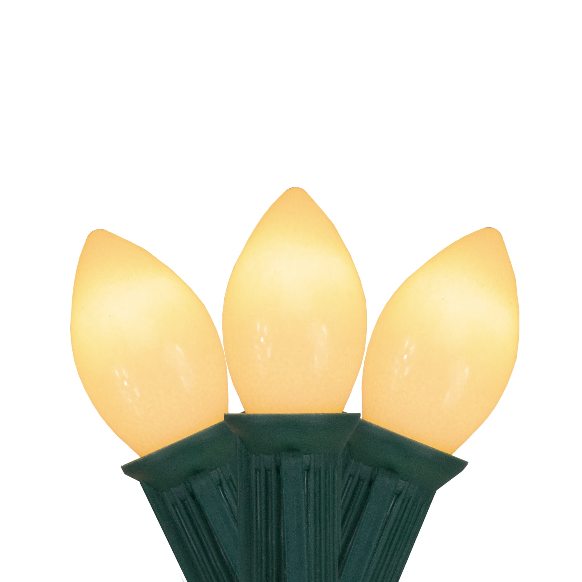 Northlight Opaque C7 Christmas String Lights - Clear - 24' Green Wire - 25ct