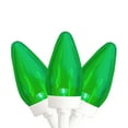 thumbnail image 1 of 25 Count Green LED C7 Christmas Lights, 16 ft White Wire, 1 of 3