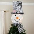 thumbnail image 1 of Northlight 25" Lighted Snowman with Black Frosted Top Hat Christmas Tree Topper, 1 of 7