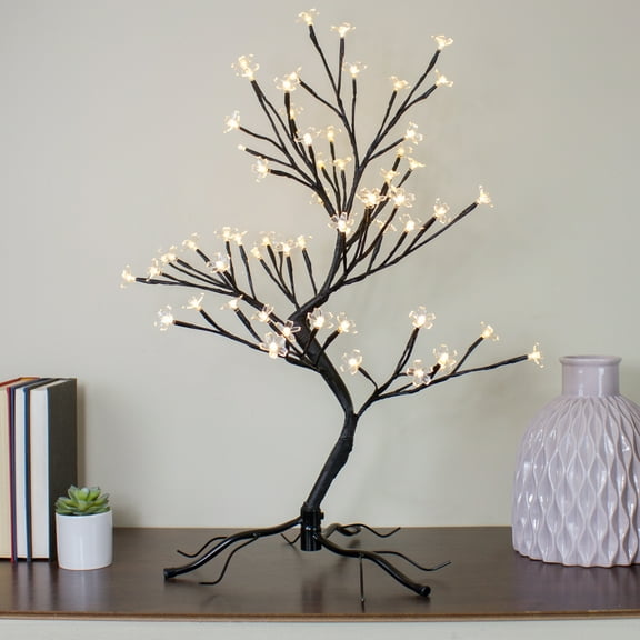 Northlight Pre-Lit Japanese Sakura Blossom Artificial Tree - 25" - Warm White LED lights