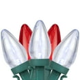 thumbnail image 1 of Northlight LED C7 Christmas Lights - Red and Pure White -16' Green Wire - 25ct, 1 of 7