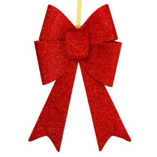 12 Pack Red Christmas Ribbon Bows for Xmas Wreath Holiday Party Favors, Gift  Wrapping and Xmas Tree Decoration, 9 x 12 