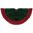 thumbnail image 1 of Northlight 26-Inch Dark Green With a Red Velveteen Border Christmas Tree Skirt, 1 of 3