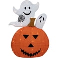 thumbnail image 1 of Northlight LED Lighted Jack-O-Lantern and Ghosts Halloween Decoration - 27.5" - Clear Lights, 1 of 6