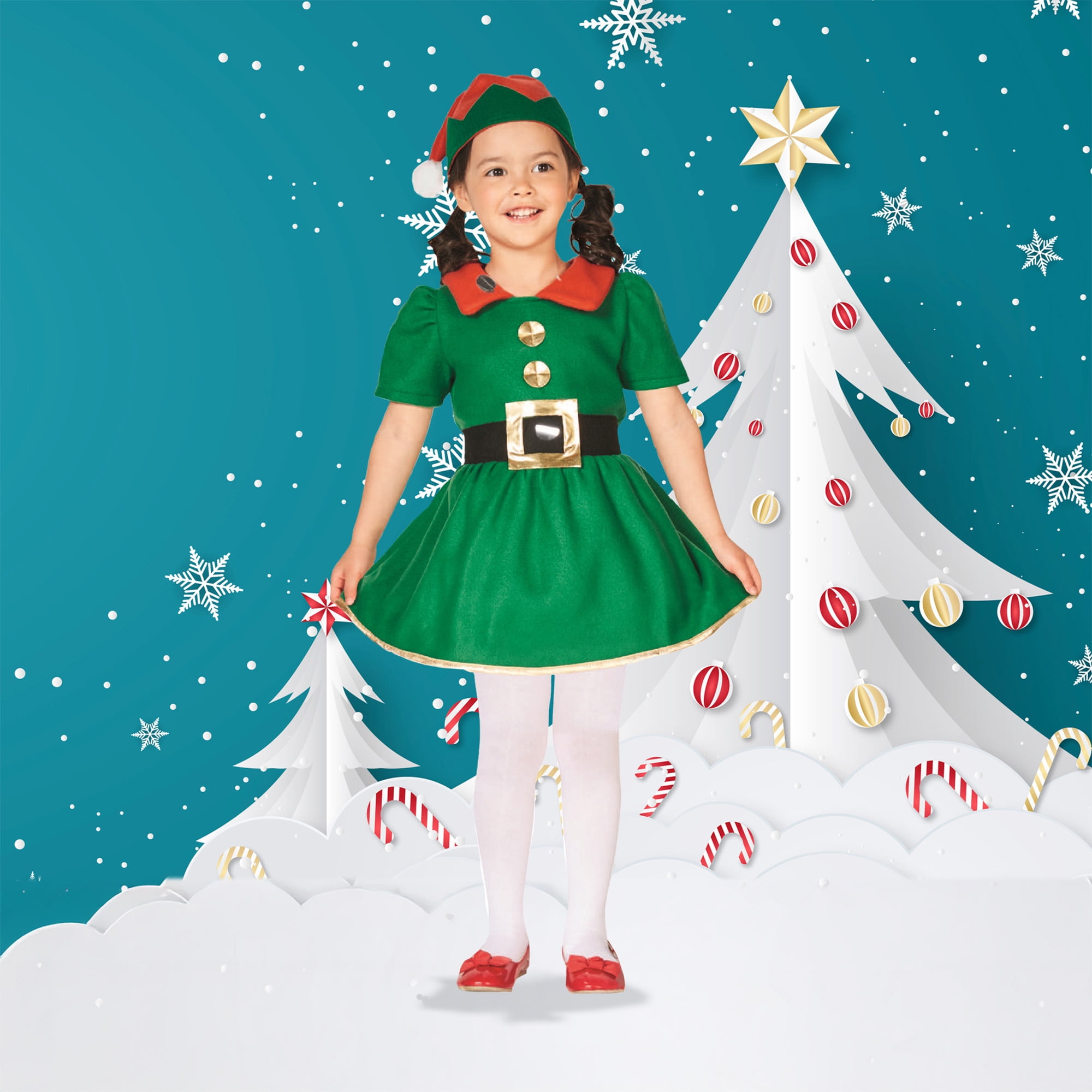 white christmas dresses Elf Outfit *Sale Exclusive* – Little Adventures