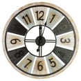 thumbnail image 1 of Northlight 28" Multi-Tonal Whitewashed Round Wall Clock, 1 of 4