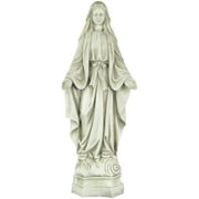 Northlight 28" Standing Religious Virgin Mary Outdoor Patio Garden Statue - Ivory