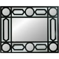 thumbnail image 1 of Northlight 29.5" Black Framed Geometric Style Rectangular Wall Mirror, 1 of 5