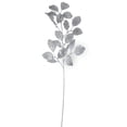thumbnail image 1 of Northlight Glittered Metallic Leaves Artificial Christmas Spray - 29.5" - Silver, 1 of 3