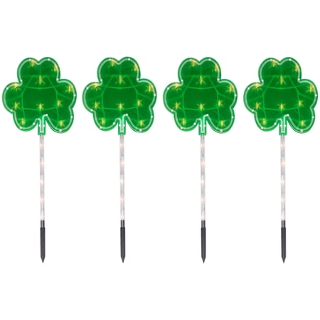 Northlight 29" Decorative Plastic and Glass Garden Stakes (4 Pieces)
