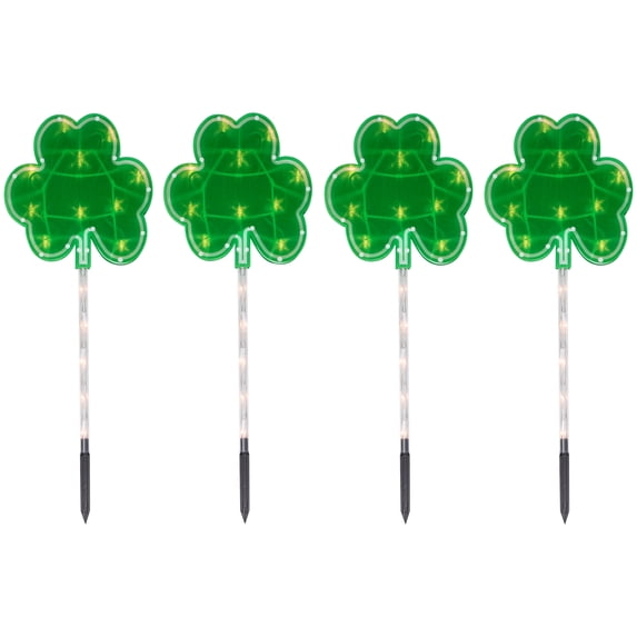 Northlight 29" Decorative Plastic and Glass Garden Stakes (4 Pieces)