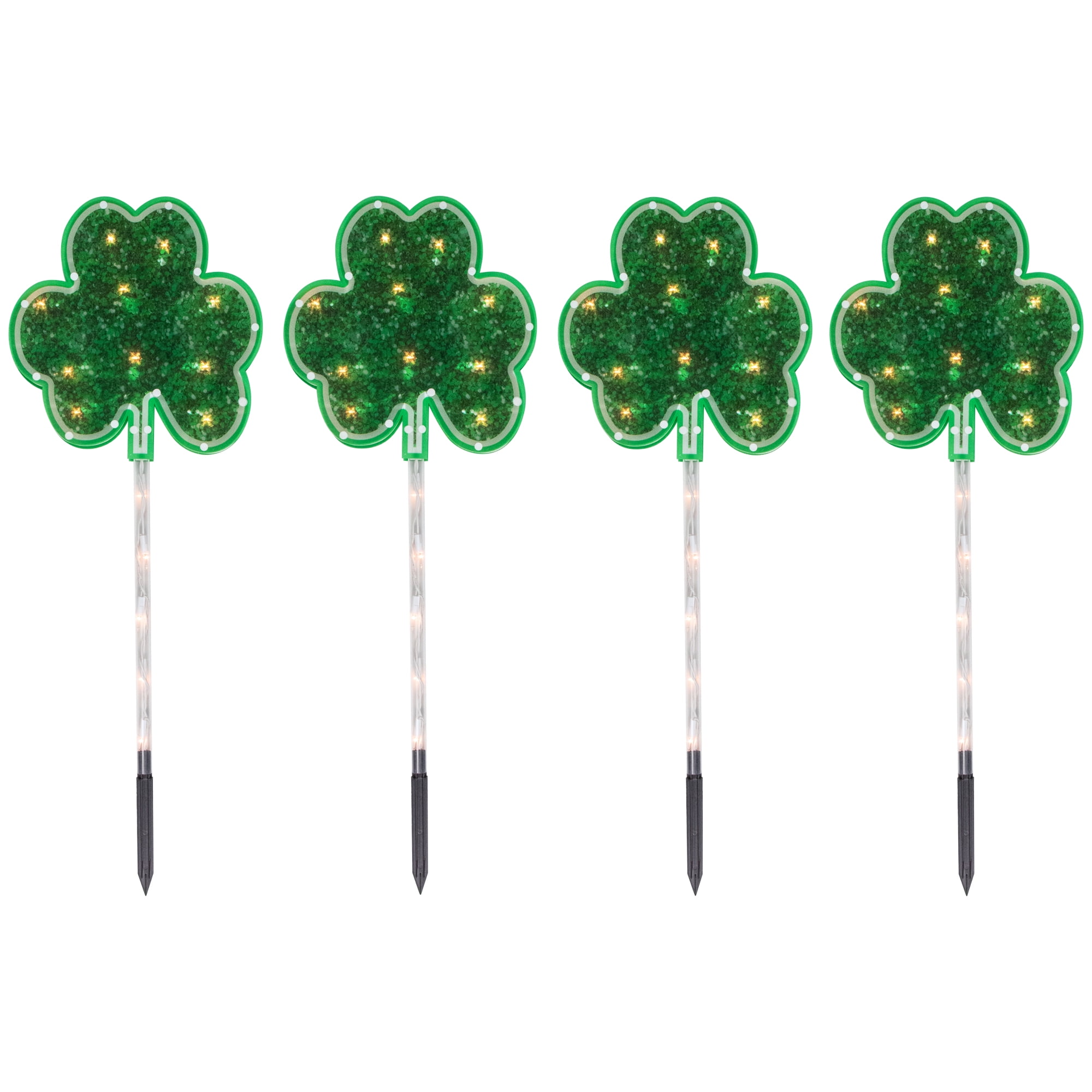 Northlight 29" Decorative Plastic and Glass Garden Stakes (4 Pieces)