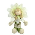 thumbnail image 1 of Northlight 29" Ivory, Green and Yellow Spring Floral Standing Sunflower Girl Decorative Figure, 1 of 1