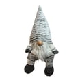thumbnail image 1 of 29" Winter's Bloom Grey and White Oversize Table Top Christmas Gnome Decoration, 1 of 2
