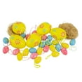 thumbnail image 1 of Northlight 29ct Painted Floral Spring Easter Egg Ornaments 3.25" - Yellow/Pink, 1 of 7