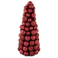 thumbnail image 1 of Northlight 3-Finish Shatterproof Ball Christmas Tree with Tinsel - 15.75" - Red, 1 of 5