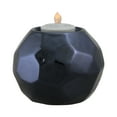 thumbnail image 1 of Northlight 3" Geometric Ceramic Tea Light Candle Holder - Navy Blue, 1 of 2