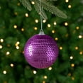 thumbnail image 1 of Northlight 3" Magenta Pink Sequin Shatterproof Ball Christmas Ornament, 1 of 5