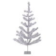 thumbnail image 1 of Northlight Tinsel Medium Artificial Christmas Twig Tree - 3' - Silver - Unlit, 1 of 3