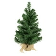 thumbnail image 1 of Northlight 3' Medium Traditional Green Mini Pine Artificial Christmas Tree in Burlap Sack - Unlit, 1 of 3