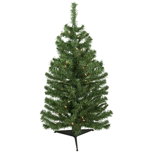 Northlight 3' Pre-Lit Green Medium Niagara Pine Artificial Christmas Tree - Clear Lights