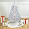 thumbnail image 1 of Northlight 3' Pre-Lit LED Snow White Medium Artificial Christmas Tree - Clear Lights, 1 of 6
