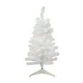 thumbnail image 1 of Northlight 3' Pre-Lit Slim White Iridescent Tinsel Artificial Christmas Tree- Clear Lights, 1 of 3