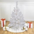 thumbnail image 1 of Northlight Pre-Lit White Alaskan Pine Artificial Christmas Tree - 3' - Warm White LED Lights, 1 of 8