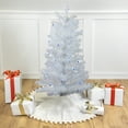 thumbnail image 1 of Northlight 3' Pre-Lit White Medium Pine Artificial Christmas Tree - Blue Lights, 1 of 8