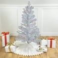 thumbnail image 1 of Northlight 3' Pre-lit White Iridescent Pine Artificial Christmas Tree - Multi Lights, 1 of 6
