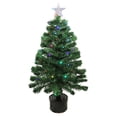 thumbnail image 1 of Northlight Pre-Lit Medium Fiber Optic Artificial Christmas Tree - 3' - Multicolor LED lights, 1 of 4