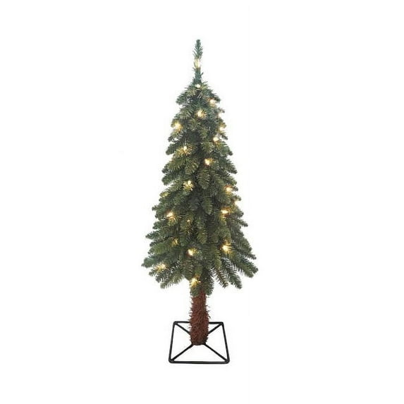 Northlight 3' Prelit Artificial Christmas Tree Medium Two-Tone Alpine - Clear Lights
