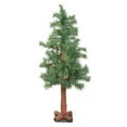 thumbnail image 1 of Northlight 3' Prelit Artificial Christmas Tree Medium Woodland Alpine - Clear Lights, 1 of 3