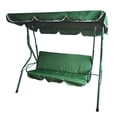 thumbnail image 1 of Northlight 3-Seater Outdoor Patio Swing with Adjustable Canopy - Green, 1 of 4