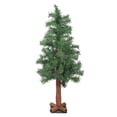 thumbnail image 1 of Northlight 3' Unlit Artificial Christmas Tree Slim Traditional Mixed Green Woodland Alpine, 1 of 2