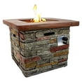thumbnail image 1 of Northlight 30.25" Classic Stone Square Gas Fire Pit, 1 of 3