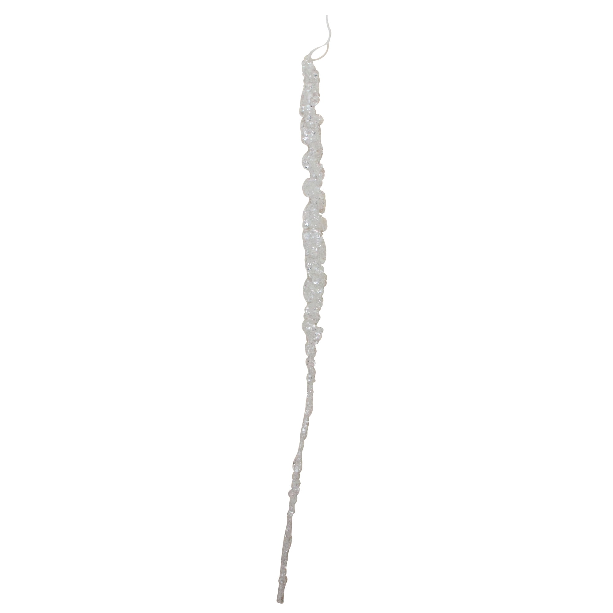 Clear Plastic Dangling Icicle Ornament for Christmas Decor